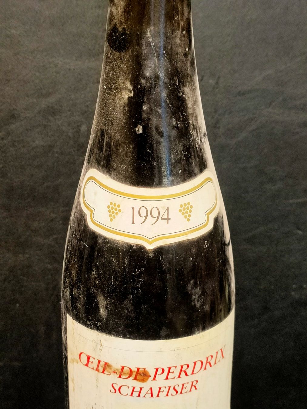 Vins: OEIL DE PERDRIX SCHAFISER 1994 – Neuf (Voir description) à Genève par Leboucheoreilles 1