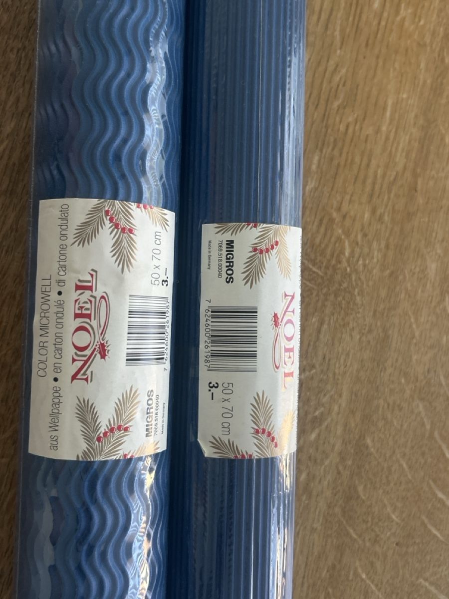 Carta: Wellpappe blau, 2 Rollen – Nuovo e nell'imballaggio originale da Wichtrach venduto da henzmann1