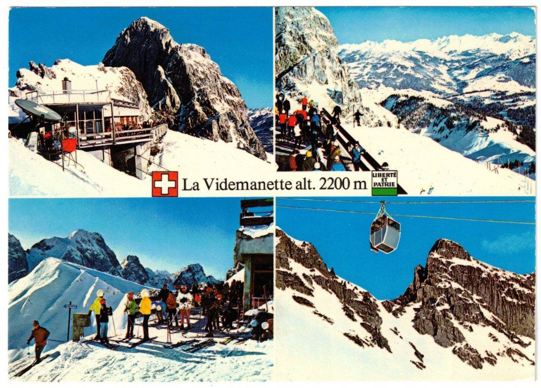 Ansichtskarten: Rougemont - 4 Bild AK – Gebraucht aus Binningen von Mountainrider