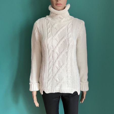 ZARA KNIT Pullover mit Zopfstrickmuster 🤍