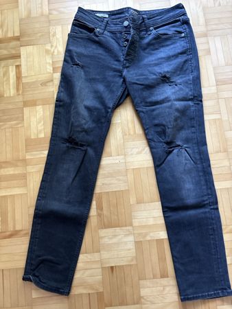 Jeans Jack & Jones Slim Glenn Grösse 32/32 dunkelgrau guter 