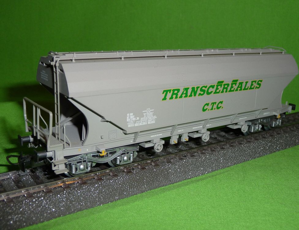 LS MODELS-30591 Wagon céréalier gris foncé TRANSCEREALES