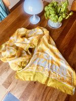 🧜‍♀️ Wunderschönes Seiden foulard aus Indien 🇮🇳 Gelb 