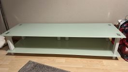 Modernes Glas-TV-Möbel für gemütliche Winterabende!