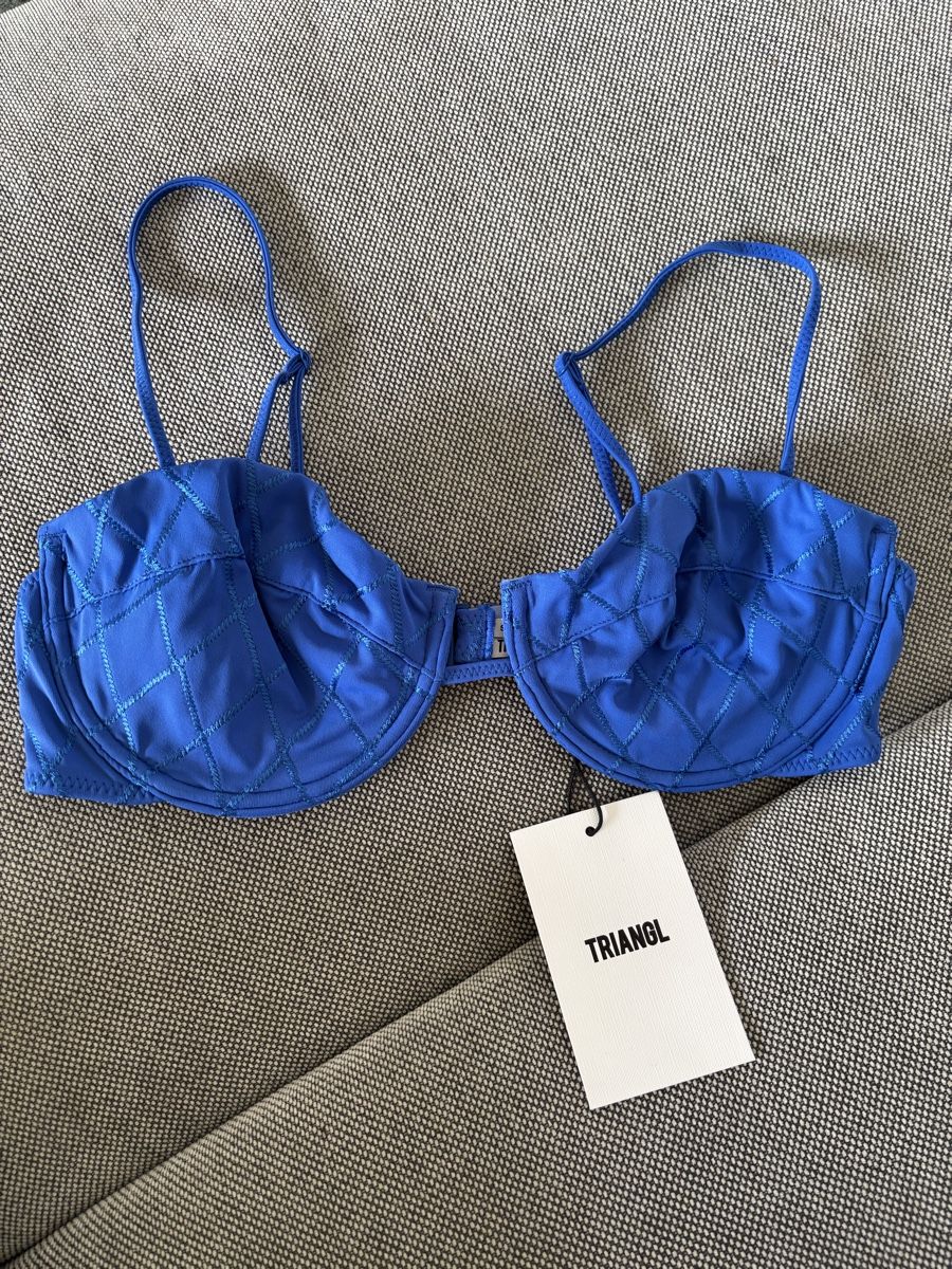 Badekleider & Bikinis: Triangl Blue Balconette Bikini Set Mala – Neu und originalverpackt aus Winkel von Zimtguetzli 2