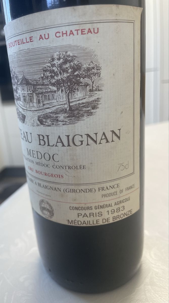 Vino: Wein 1981 Chateau Blaignan – Nuovo (secondo la descrizione) da Frauenfeld venduto da Waldtaube53 1