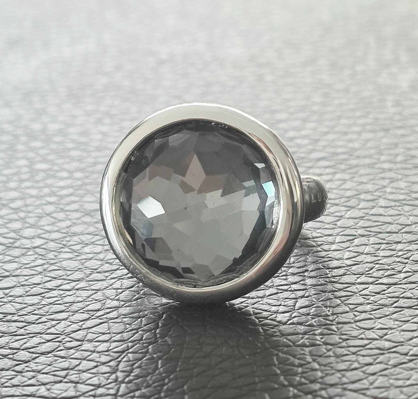 Anelli: Silber Ring 925 mit facettiertem Bergkristall  - NEU – Nuovo e nell'imballaggio originale da Uetikon am See venduto da Coralreef 2