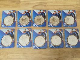 10 x 1 OZ Silbermünze SUPERMAN D C Comics Samoa 2023 Silver