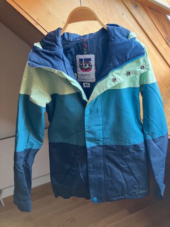 gestreifte Ski-/Snowboardjacke XS