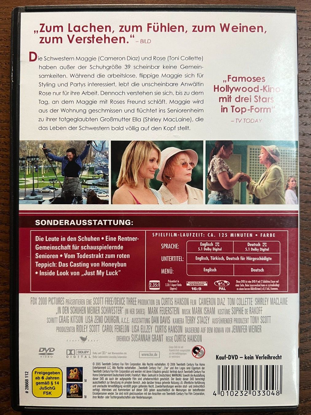 Tutti i DVDs: In den Schuhen meiner Schwester – Usato da Zürich venduto da FilmFreunde 1