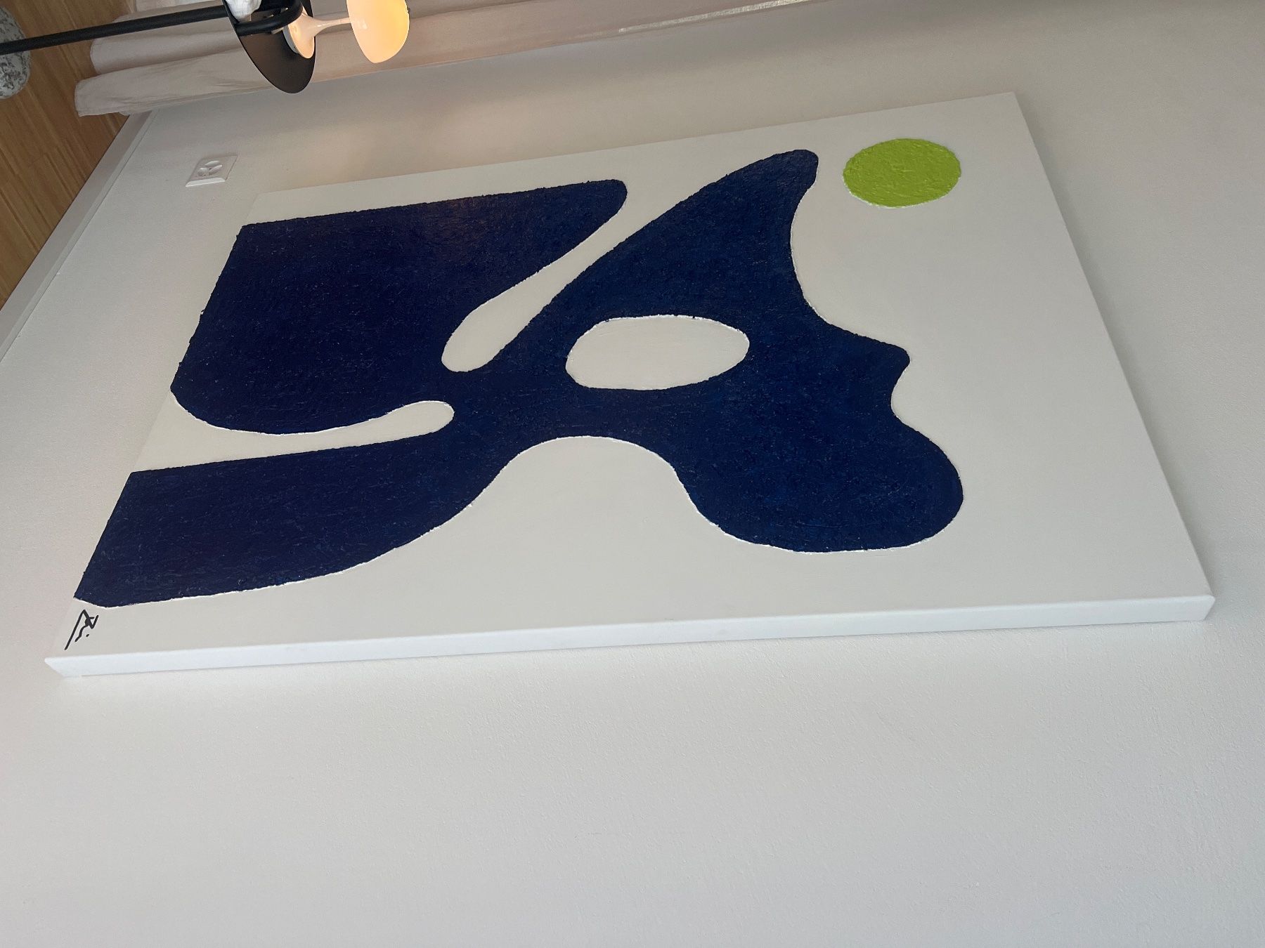 Dipinti: Abstraktes Gemälde "Indigo Sea" – Usato da Wettingen venduto da phe_6ghb 2
