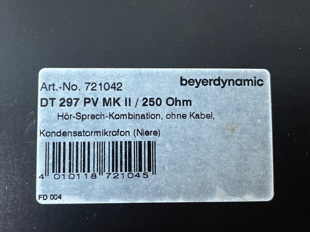 Beyerdynamic Cuffie: Beyerdynamic DT 297 PV MK II / 250 Ohm – Usato da Lohn-Ammannsegg venduto da elnida 2