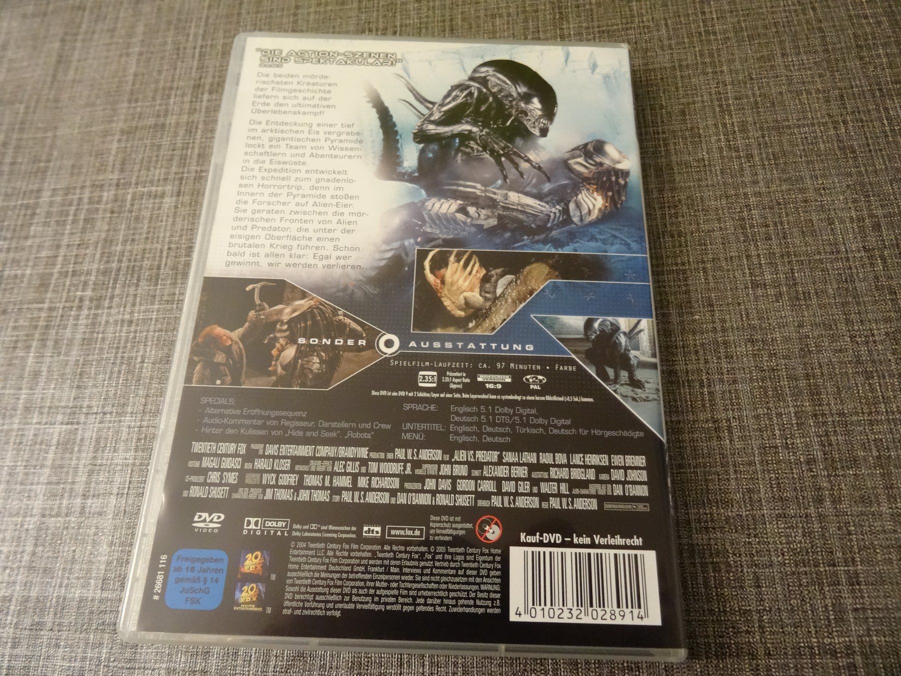 Tutti i DVDs: Alien vs. Predator DVD – Usato da Olten venduto da Disc-Verkauf 2