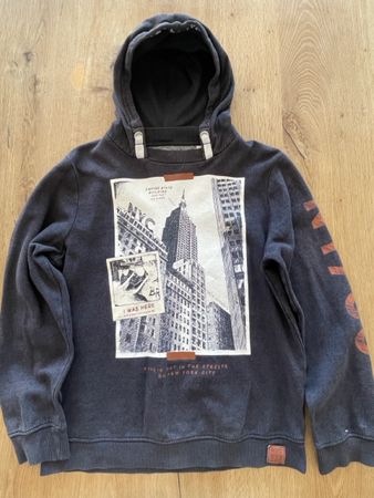 Kapuzenpullover NYC Motiv dunkelgrau akzeptabel