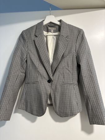 Elegante H&M Blazer, Grösse 36, Hahnentrittmuster - Top Zust