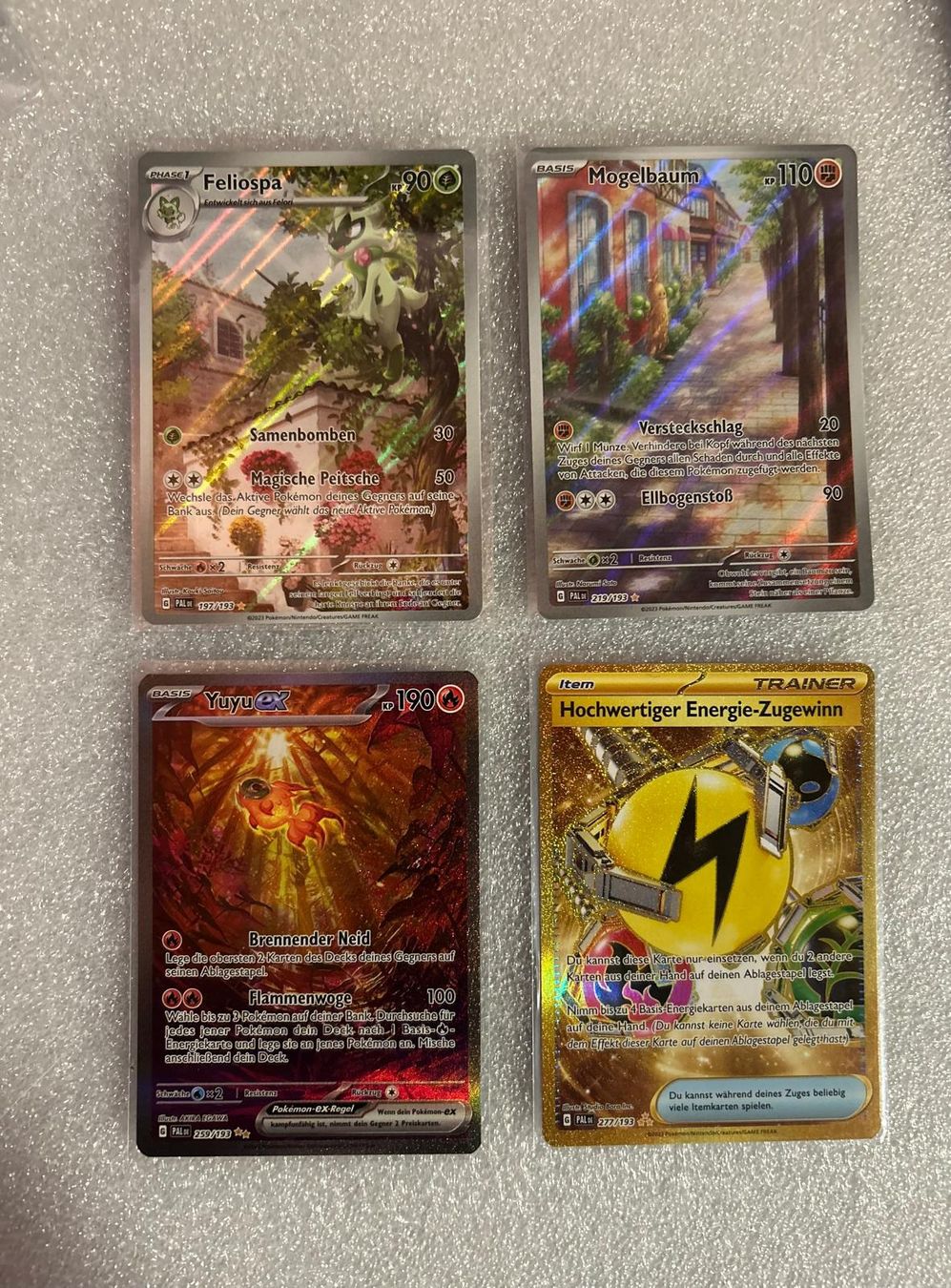 Pokémon Carte collezionabili: Pokémon - Entwicklungen in Paldea 4er Set DE – Nuovo (secondo la descrizione) da Wildhaus venduto da collectony