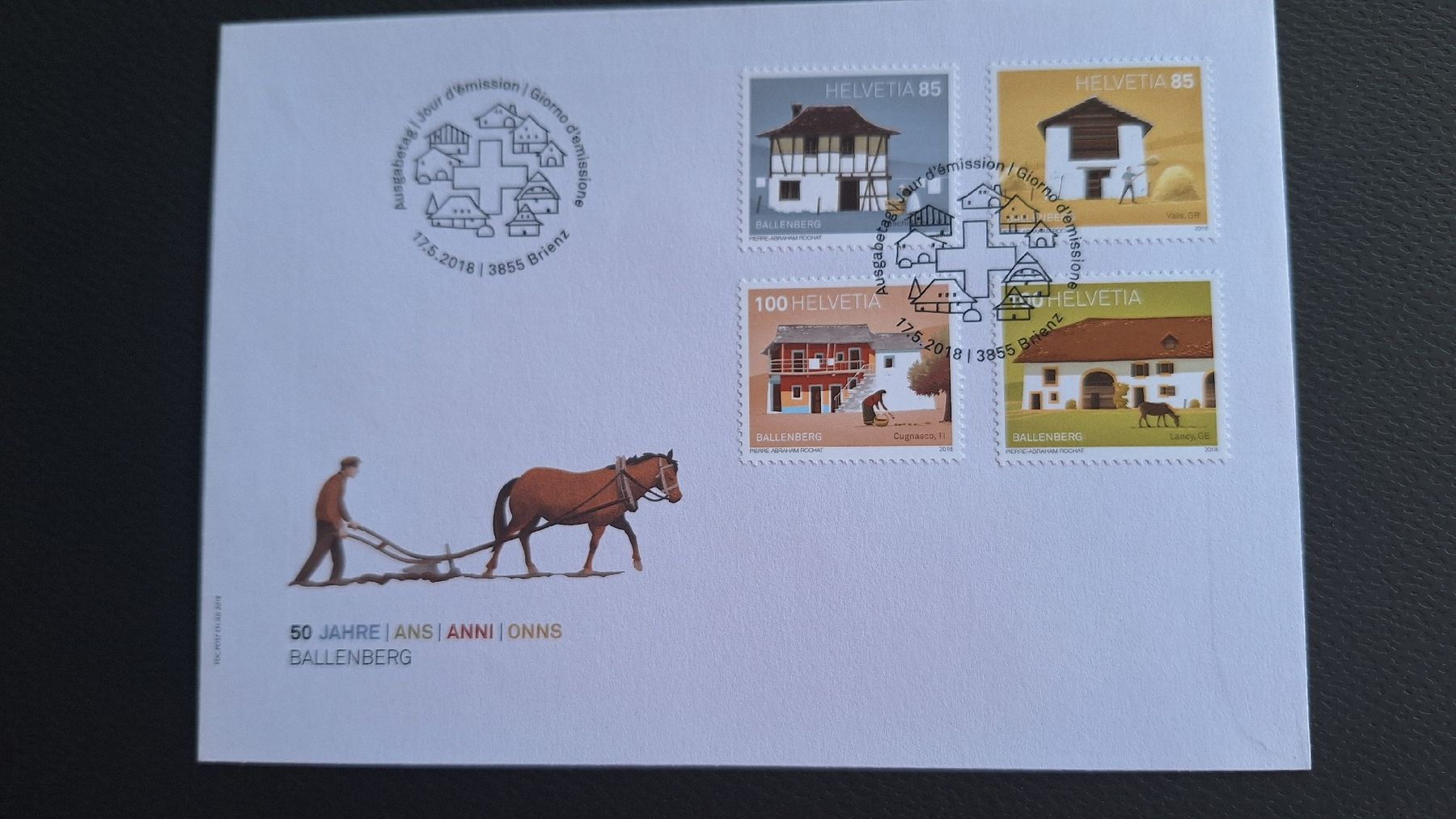Tutti i francobolli: 2018,Nr.1676-1679,FDC – Nuovo (secondo la descrizione) da Pratteln venduto da walti-6060