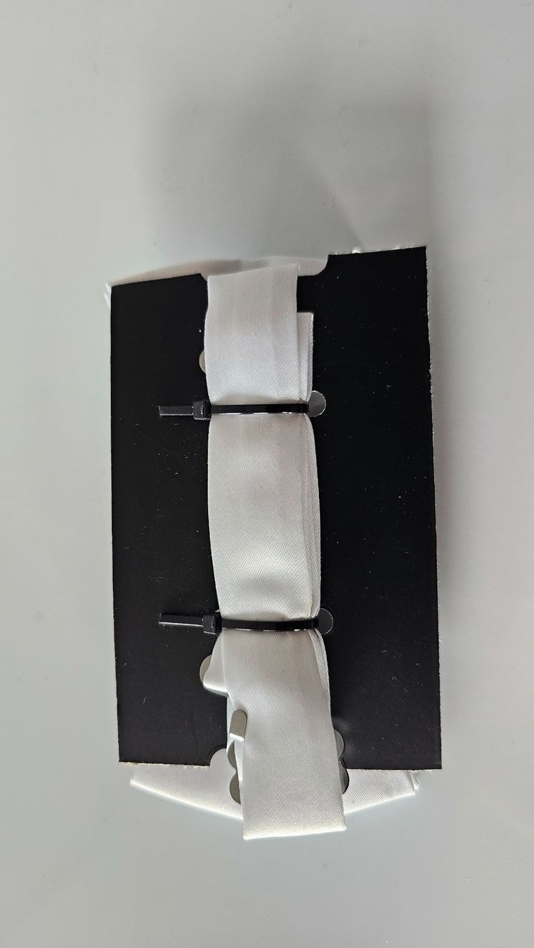 Cravatte: weiss uni satin Fliege – Nuovo e nell'imballaggio originale da Fehraltorf venduto da herrenaccessoirsking 2