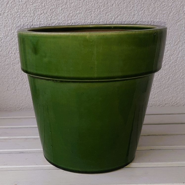 gr-ner-keramik-blumentopf-bertopf-vintage-retro-kaufen-auf-ricardo