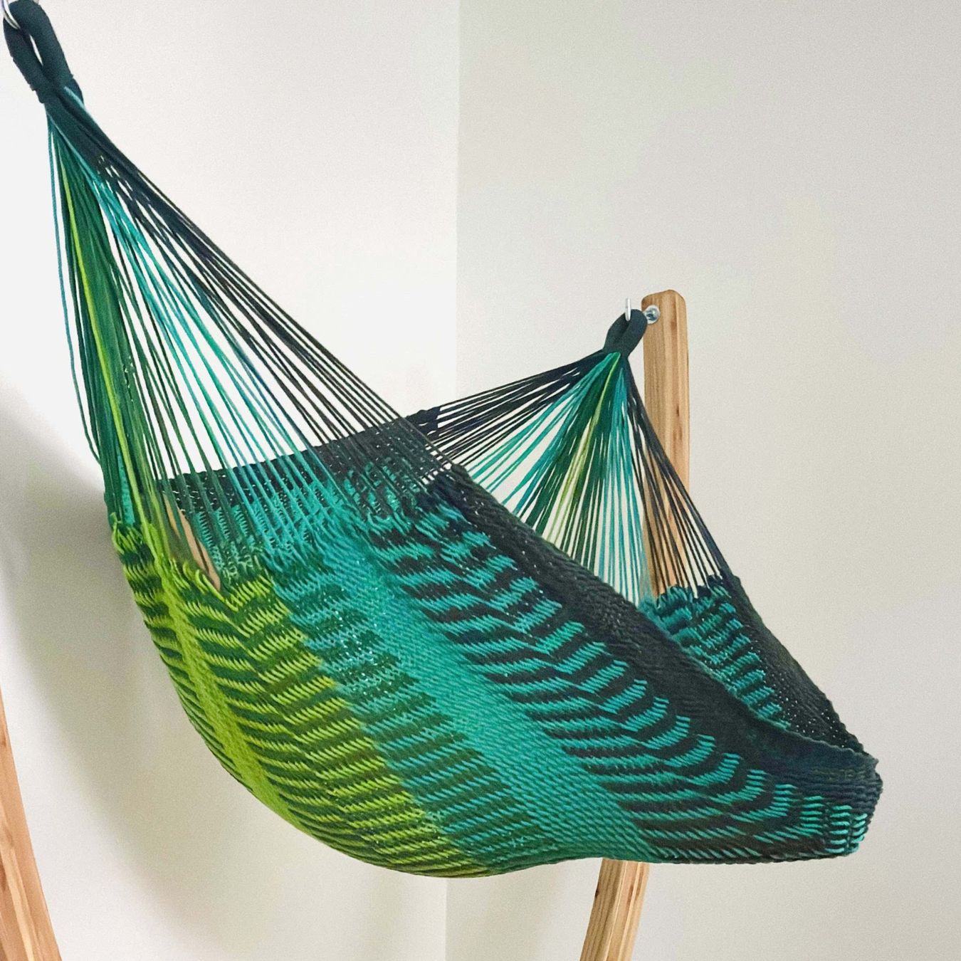 Poltrone pensili da giardino: MacaMex Netz-Hängesessel-SET Ocean Baumwolle – Nuovo e nell'imballaggio originale da Tulln venduto da HaengemattenShop 2