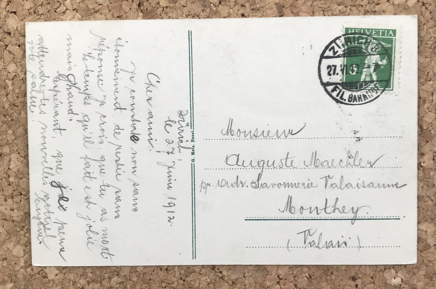 Cartoline postali: ANSICHTSKARTE ZÜRICH – Usato da Ostermundigen venduto da wini63 1