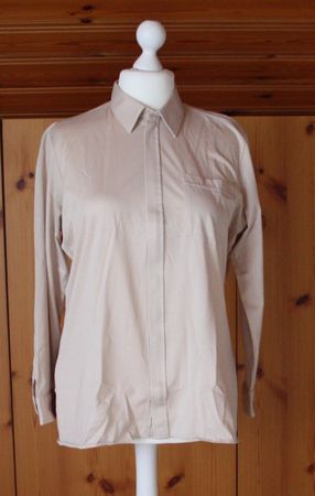 Herrenhemd mit RV beige Gr. 42