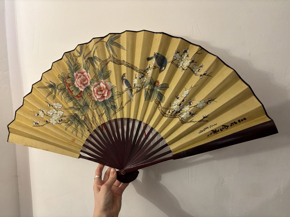 Tutte le decorazioni: Chinesischer Fächer mit Blumen und Vögeln – Usato da Schaffhausen venduto da emm_vdw2