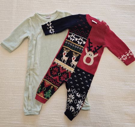 Lot de 2 pyjamas bébé sans pieds, taille 6 mois