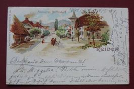 Schöne AK - Litho von Reiden !