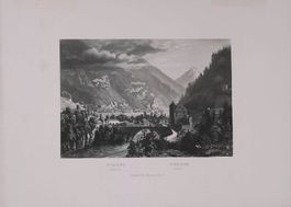 St. Maurice Aquatinta bei Krüsi