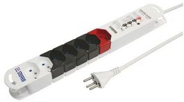 Steffen Master-Slave Steckdosenleiste m. 7xT13 Stecker - Neu