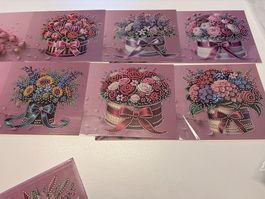 Diamond Paiting Karten Blumen 🌺