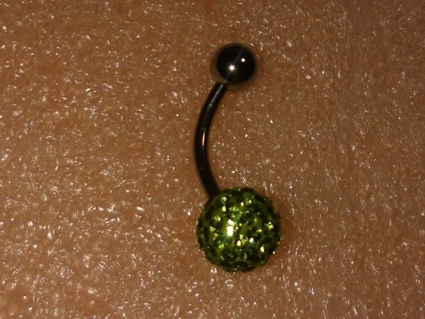 Bijoux piercing: BAUCHNABEL PIERCING,,,HELLGRÜN KRISTALL – Neuf (Voir description) à Basel par bijoutrie_4 2