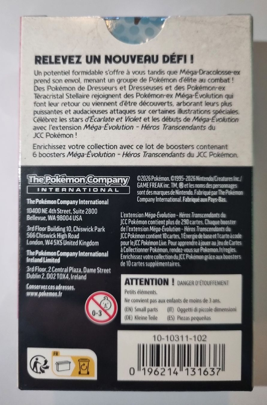 Pokémon Carte collezionabili: Bundle heros transcendant – Nuovo e nell'imballaggio originale da Les Cullayes venduto da yan_nvn9 2