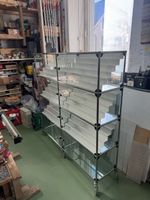 USM Haller Glasvitrine 2 x 4 abschliessbar auf Rollen