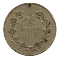 Schützenmedaille ZH 1877 Winterthur Drittes Freischiessen