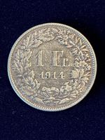 1 Franken Stück Silber 1914