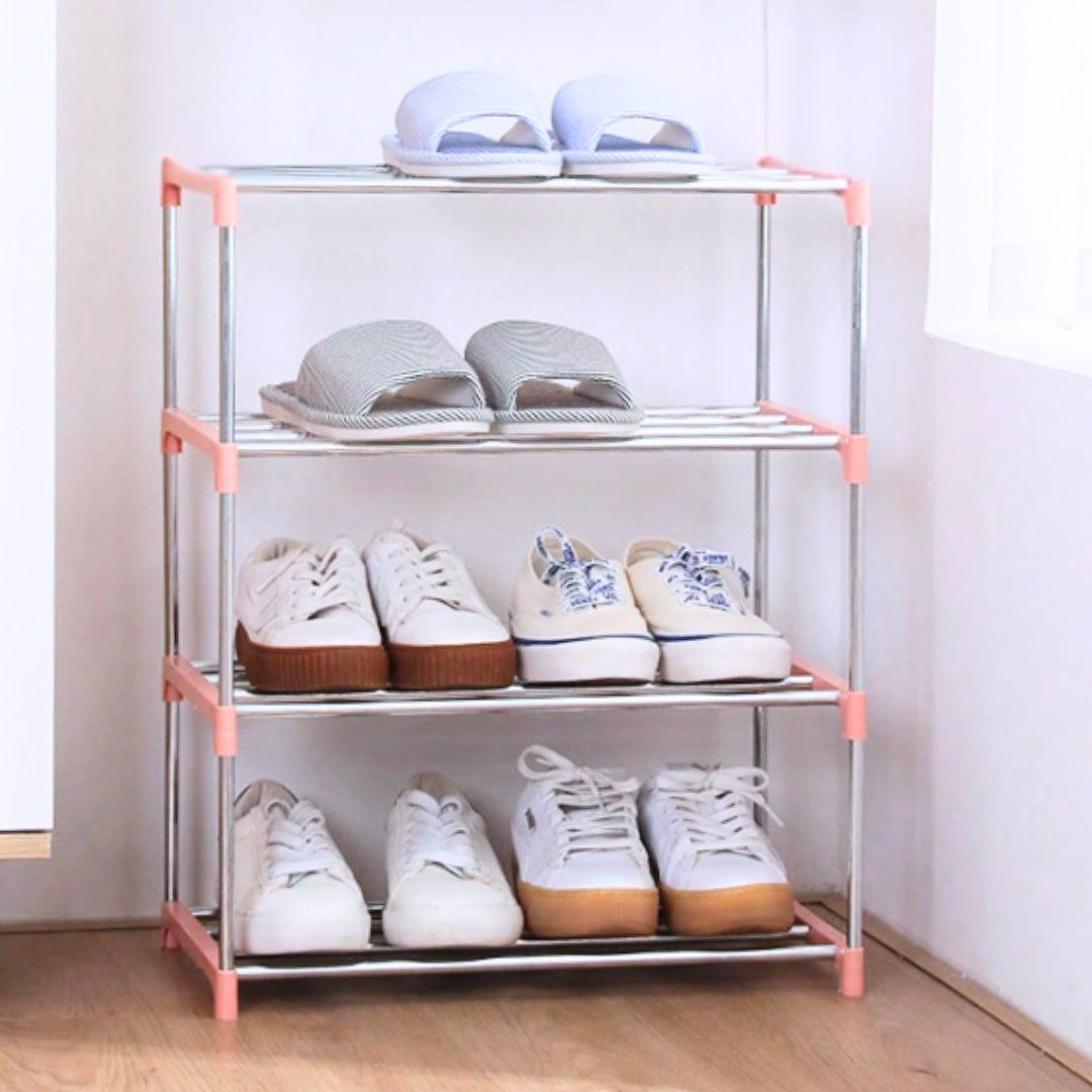 Scaffali: Étagère à chaussures empilable à 4 niveaux – Usato da Vevey venduto da secondlifevevey