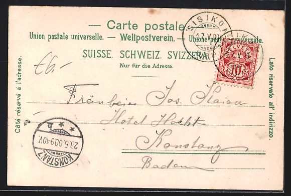 Cartoline postali: Sisikon, Teilansicht mit Kirche und dem  – Usato da Berlin venduto da bartko-reher 1