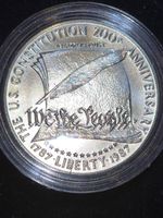 USA Silber Gedenkmünze 1 Dollar 200 Jahre Verfassung 1987