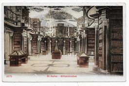St. Gallen, Stiftsbibliothek um 1914