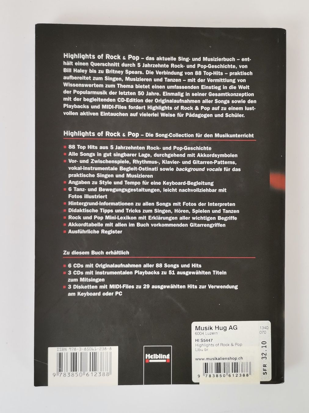 Libri: BUCH Highlights of Rock & Pop – Usato da Schaffhausen venduto da Restwert_SH 1