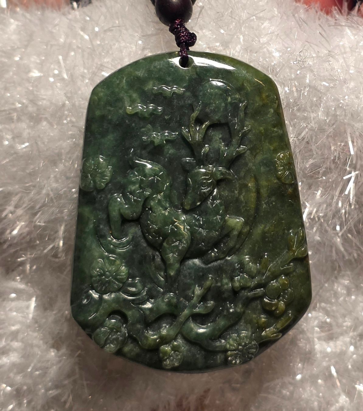 Minerali & Pietre curative: Jade Hirsch Halskette – Nuovo e nell'imballaggio originale da Matzingen venduto da Shay_Crystalz