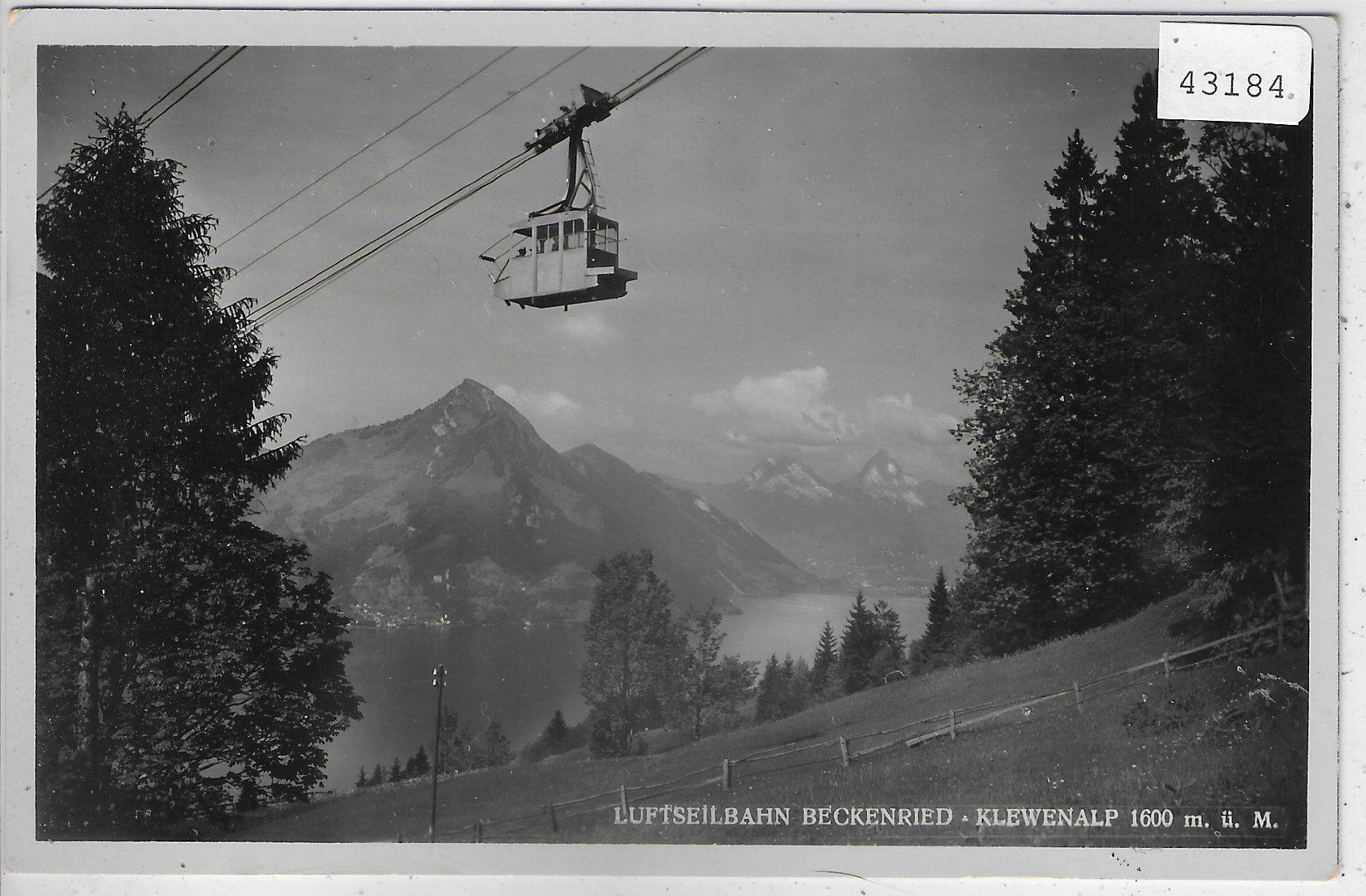 Cartoline postali: Luftseilbahn Beckenried-Klewenalp – Usato da Ettingen venduto da Kartenplanet