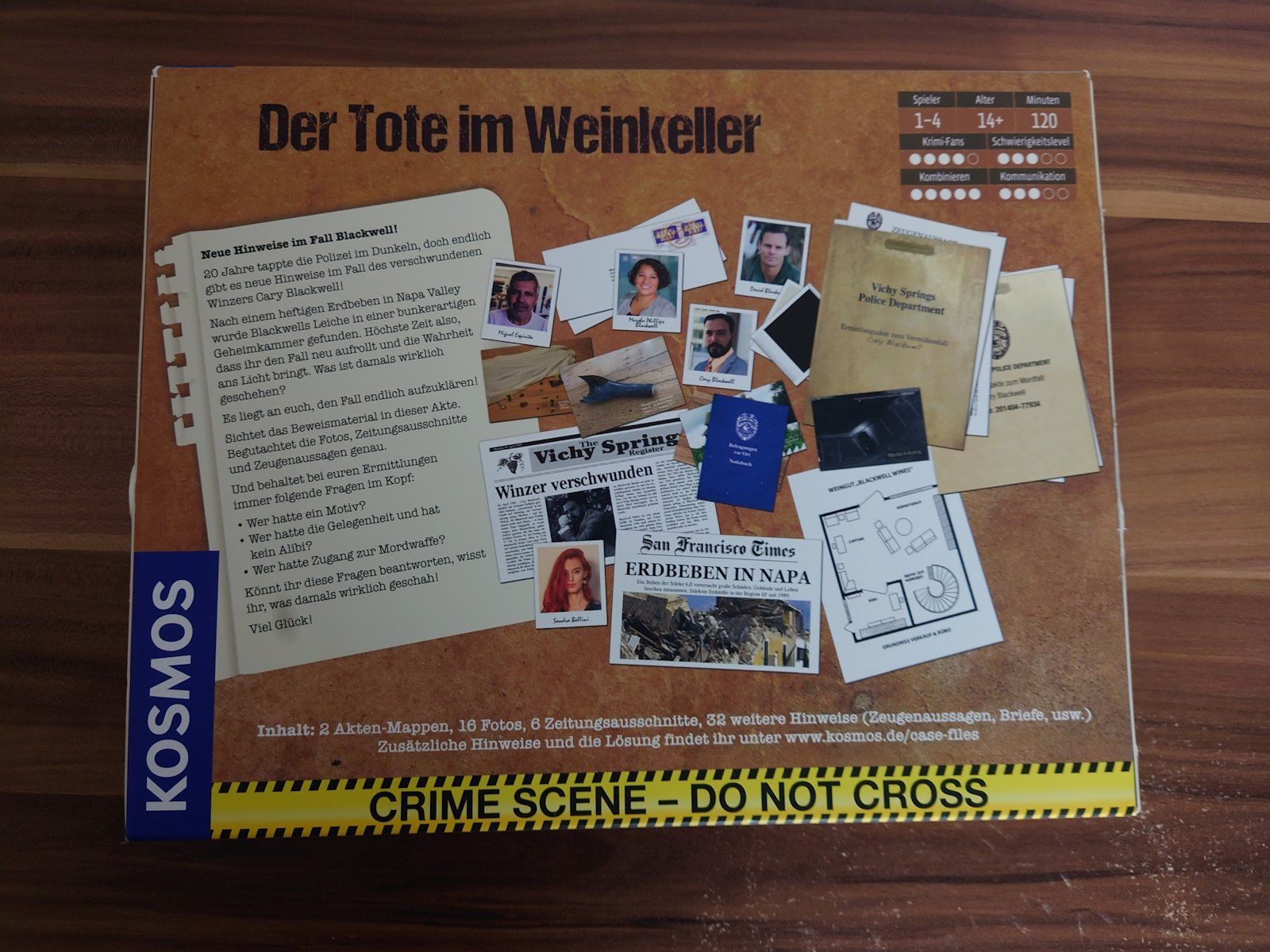 Kosmos Giochi: Krimispiel der Tote im Weinkeller – Usato da Inkwil venduto da muneli81