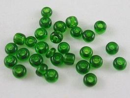 Rocailles Transparent Grün 3mm / 30g
