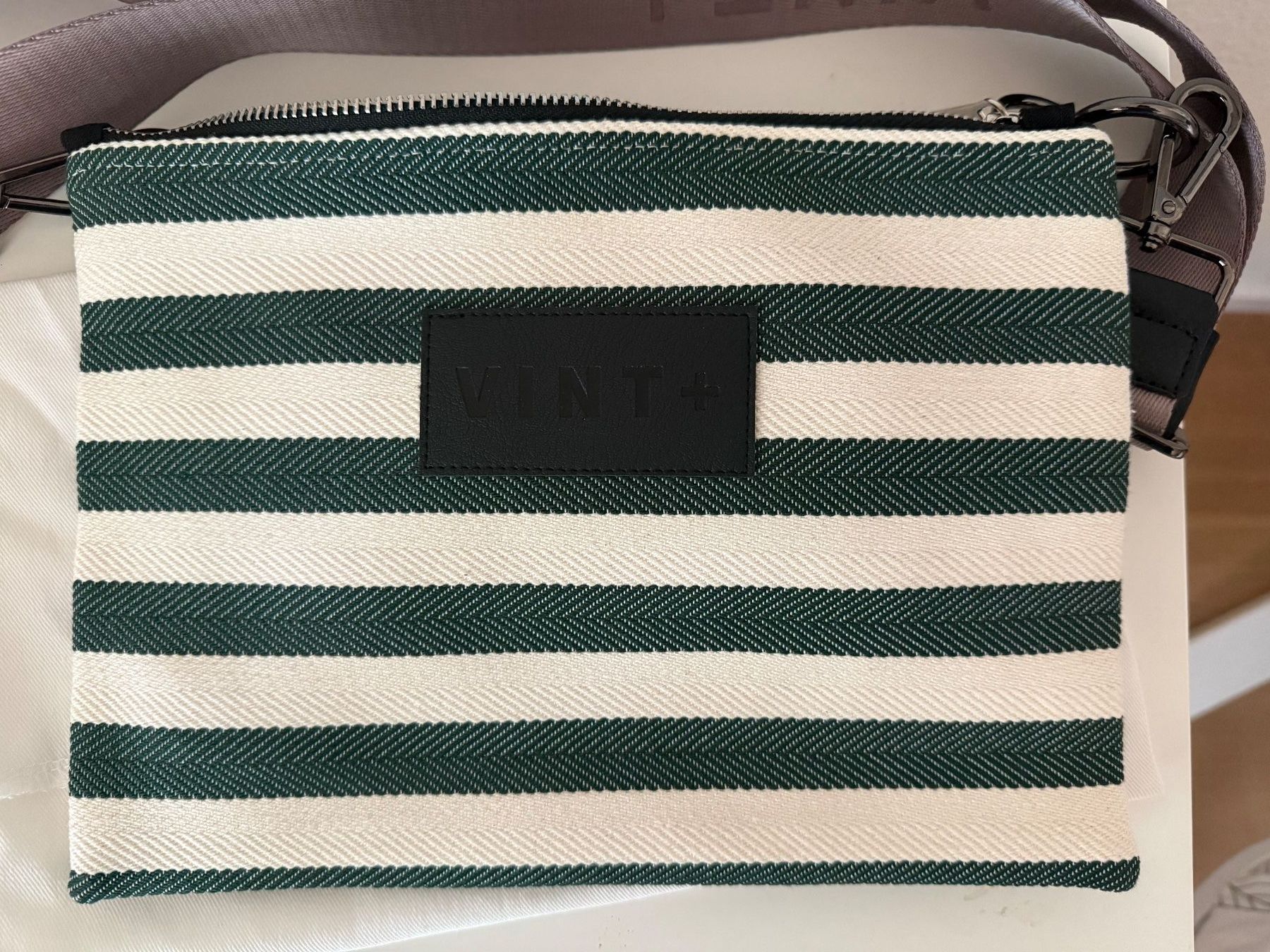 Borse da donna: VINT+ Tasche STRIPED IN & OUT BAG - FOREST – Nuovo (secondo la descrizione) da Unterägeri venduto da Angi2478 2