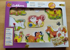 Eichhorn Soundpuzzle Tiere Nr. 3620 Holz, originalverpackt