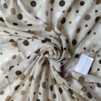 Batist Baumwolle 70% Seide 30% 1.60x1.35 punti beige braun