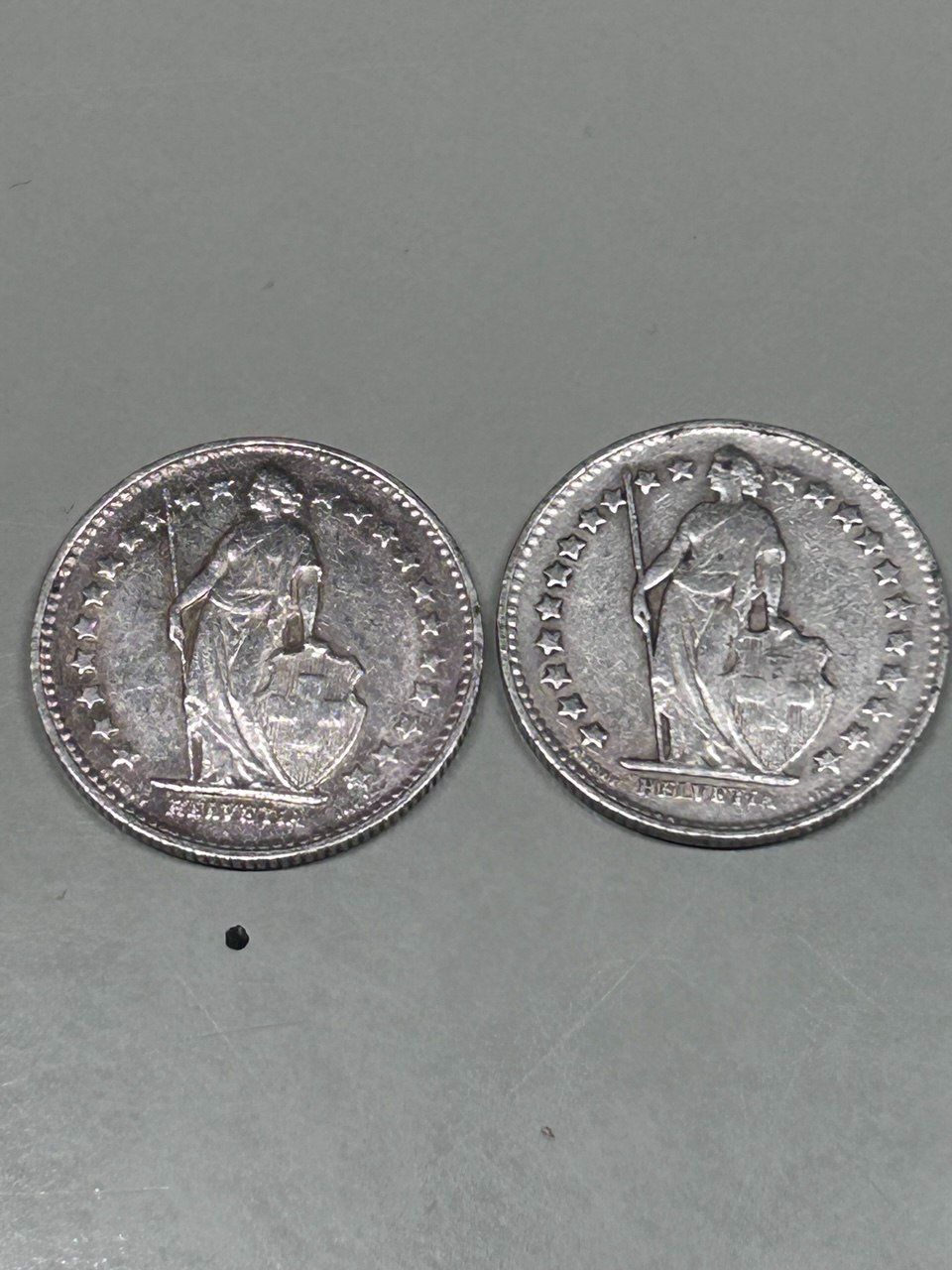 Tutti le monete: 2x 50 Centesimi Svizzero 1944 - 1952 – Usato da Giubiasco venduto da LorisVale 1